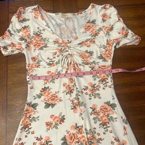 NWT No Comment LA Floral Cocktail Dress Medium Spring Feminine - Picture 11 of 15